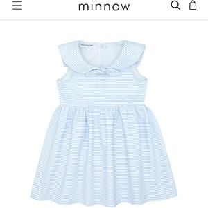 Minnow Girls 7/8 sailor blue stripe dress
